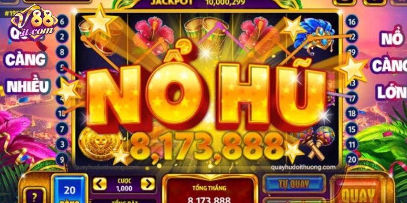 Người chơi quay hũ tại nhà cái V88 với cơ hội trúng jackpot